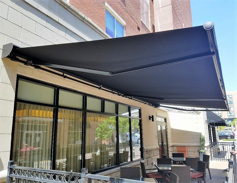 Commercial Retractable Awnings Fabric Options Benefits Free Quotes Greenville Awning Company Greenville Sc