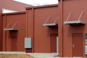 Metal Awnings for Ingles Retail Center in Mills River, NC
